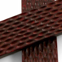 Buffalo Horn - Handle Scale Set - (Standard Jigged) - (Wine Red) - (4.50 X 1.25 X 0.25) -Knife Kits Sales Shop BUF JIG STD 4512525 RD 1 img3 1500