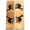 Buffalo Horn - Handle Scale Set - (Unique Camel Graphic) - (Black/Brown/Tan) - (4.50 X 1.25 X 0.187 -Knife Kits Sales Shop BUF SCL 45125187 CAMEL 1 img1 1500