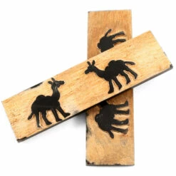 Buffalo Horn - Handle Scale Set - (Unique Camel Graphic) - (Black/Brown/Tan) - (4.50 X 1.25 X 0.187 -Knife Kits Sales Shop BUF SCL 45125187 CAMEL 1 img2 1500