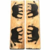 Buffalo Horn - Handle Scale Set - (Unique Elephant Graphic) - (Black/Brown/Tan) - (4.50 X 1.25 X 0. -Knife Kits Sales Shop BUF SCL 45125187 ELEPHANT 1 img1 1500