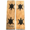 Buffalo Horn - Handle Scale Set - (Unique Turtle Graphic) - (Black/Brown/Tan) - (4.50 X 1.25 X 0.18 -Knife Kits Sales Shop BUF SCL 45125187 TURTLE 1 img1 1500