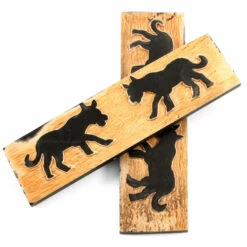 Buffalo Horn - Handle Scale Set - (Unique Wolf Graphic) - (Black/Brown/Tan) - (4.50 X 1.25 X 0.187) 6 Buffalo Horn - Handle Scale Set - (Unique Wolf Graphic) - (Black/Brown/Tan) - (4.50 X 1.25 X 0.187) -Knife Kits Sales Shop BUF SCL 45125187 WOLF 1 img2 1500