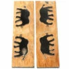 Buffalo Horn - Handle Scale Set - (Unique Elephant II Graphic) - (Black/Brown/Tan) - (5.0 X 1.50 X -Knife Kits Sales Shop BUF SCL 515187 ELPNTII 1 img1 1500