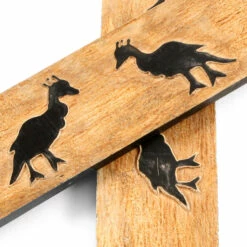 Buffalo Horn - Handle Scale Set - (Unique Peacock Graphic) - (Black/Brown/Tan) - (5.0 X 1.50 X 0.18 7 Buffalo Horn - Handle Scale Set - (Unique Peacock Graphic) - (Black/Brown/Tan) - (5.0 X 1.50 X 0.18 -Knife Kits Sales Shop BUF SCL 515187 PEACOCK 1 img3 1500