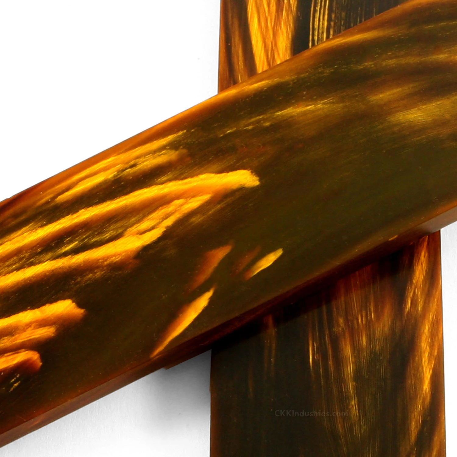 Buffalo Horn - Handle Scale Set - (Flat Top) - (Amber/Brown) - (5.0 X 1.5 X 0.25) 5 Buffalo Horn - Handle Scale Set - (Flat Top) - (Amber/Brown) - (5.0 X 1.5 X 0.25) - Image 3