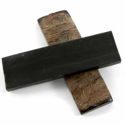 Buffalo Horn - Handle Scale Set - (Bark) - (Amber/Black) - (5.0 X 1.50 X 0.250) -Knife Kits Sales Shop BUF515 BARK img2 1500