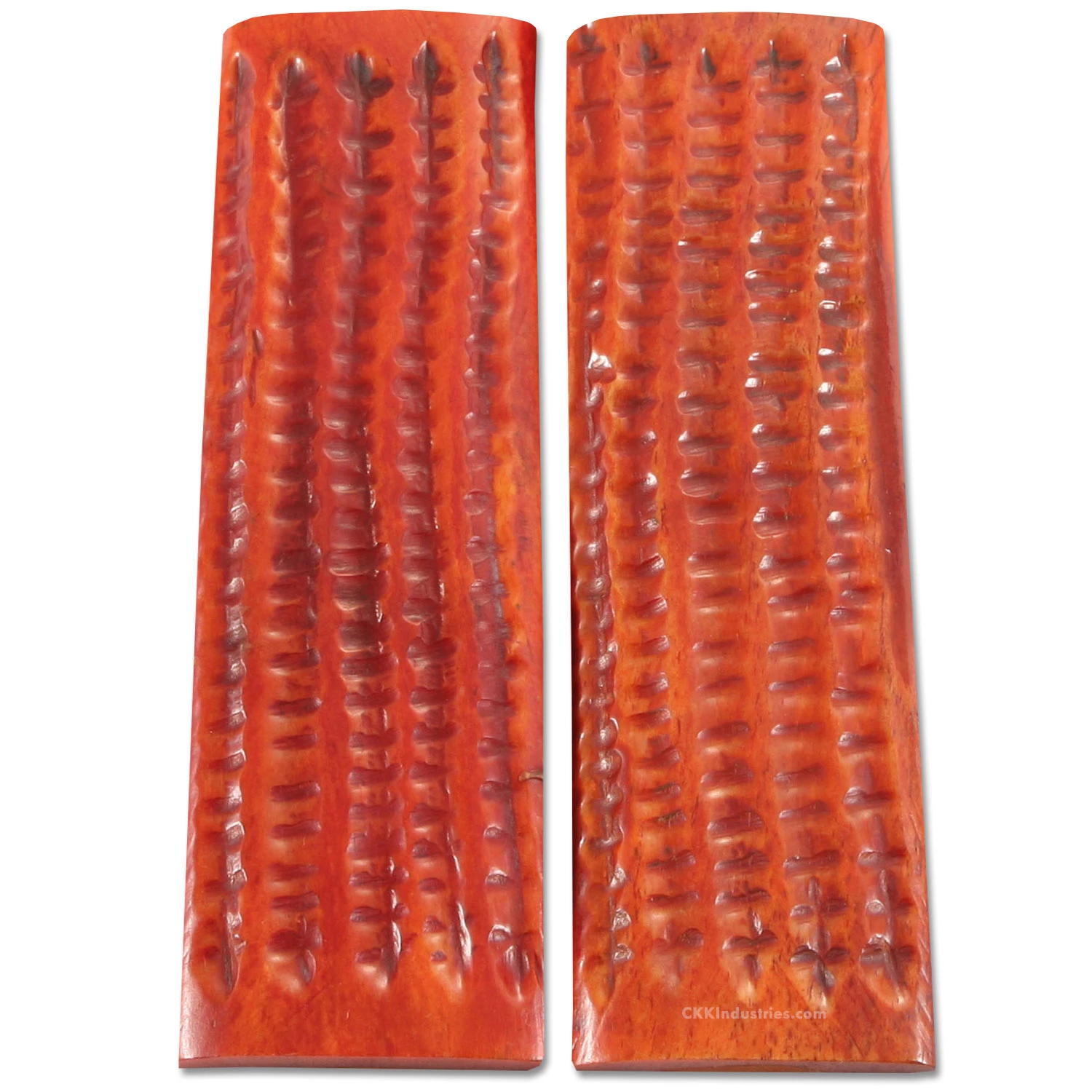 Camel Bone - Handle Scale Set - (Stag Jigged) - (Amber) - (5.0 X 1.5 X 0.25) 3 Camel Bone - Handle Scale Set - (Stag Jigged) - (Amber) - (5.0 X 1.5 X 0.25)