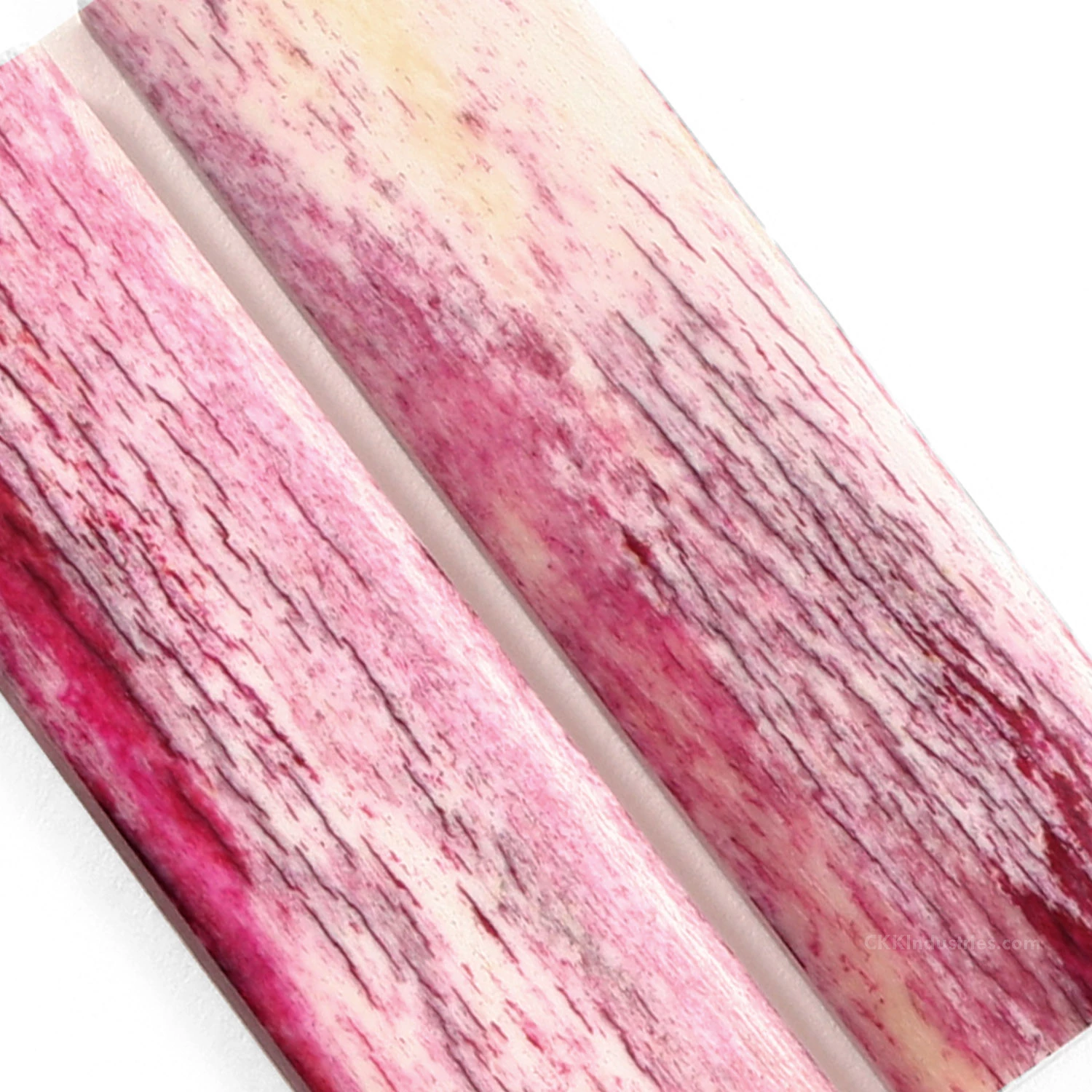 Camel Bone - Handle Scale Set - (Smooth Radius) - (Berries & Cream) - (3.0 X 1.0 X 0.15) 4 Camel Bone - Handle Scale Set - (Smooth Radius) - (Berries & Cream) - (3.0 X 1.0 X 0.15) - Image 2