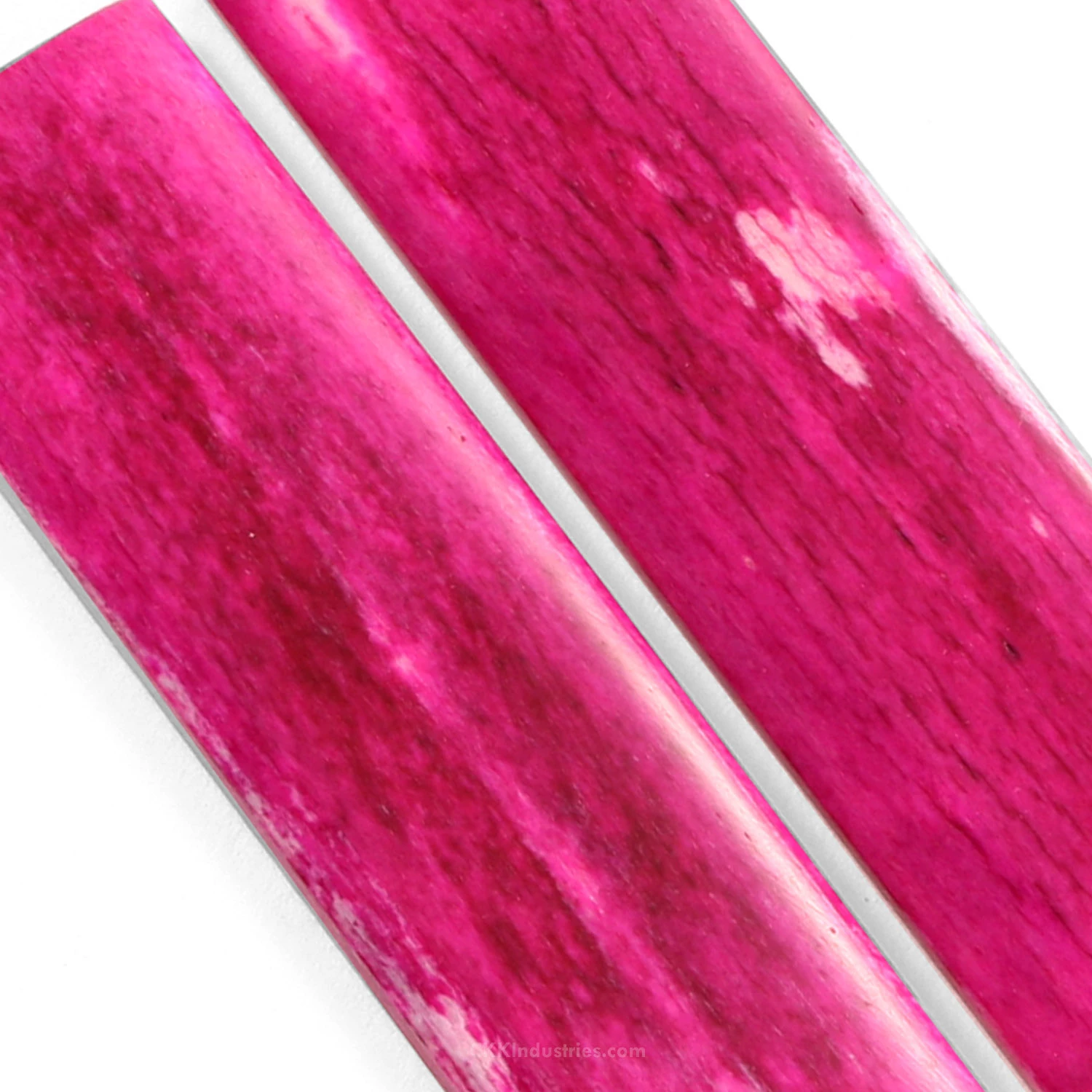 Camel Bone - Handle Scale Set - (Smooth Radius) - (Dark Pink) - (3.5 X 1.0 X 0.15) 4 Camel Bone - Handle Scale Set - (Smooth Radius) - (Dark Pink) - (3.5 X 1.0 X 0.15) - Image 2