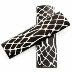 Camel Bone - Handle Scale Set - (Smooth Radius) - (Zebra) - (4.5 X 1.25 X 0.125) -Knife Kits Sales Shop CAM SCL SR 45125125 ZEB 1 img2 1500