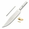 *Clip Point Scout - Hidden Tang - DIY Knife Kit - (Blade, Guard & Pinstock Only) -Knife Kits Sales Shop CPSCTBG 338 1P 1 1500