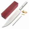 *Clip Point Scout - Hidden Tang - DIY Blade Kit W/Bloodwood Handle Block