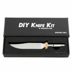 *Clip Point Scout - Hidden Tang - DIY Blade Kit W/Marblewood Handle Block -Knife Kits Sales Shop CPSCTBG 338 1 img4 1500