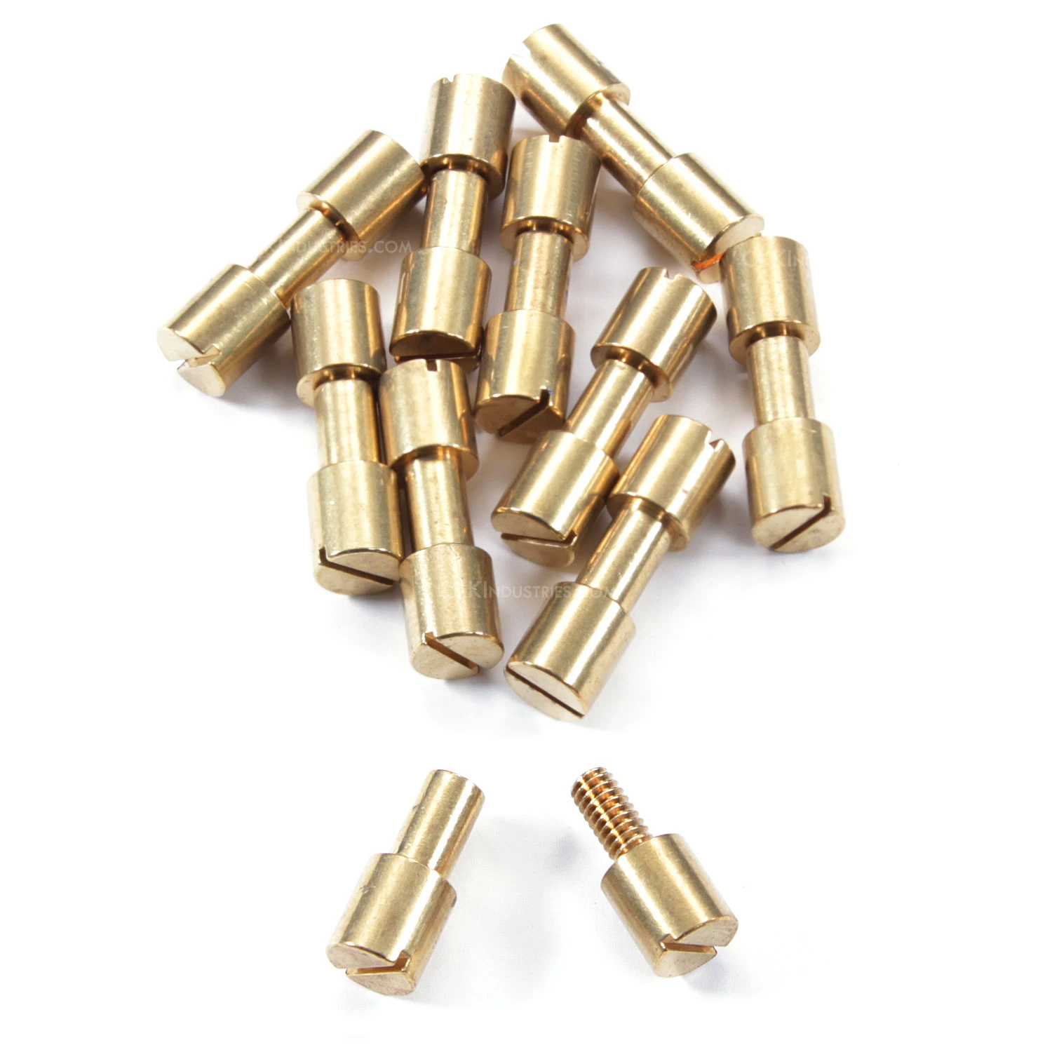 Corby Bolt Fastener - For Knife Handles - (.312HD X .213SD X 1L) - Brass - (10 Pk) 3 Corby Bolt Fastener - For Knife Handles - (.312HD X .213SD X 1L) - Brass - (10 Pk)