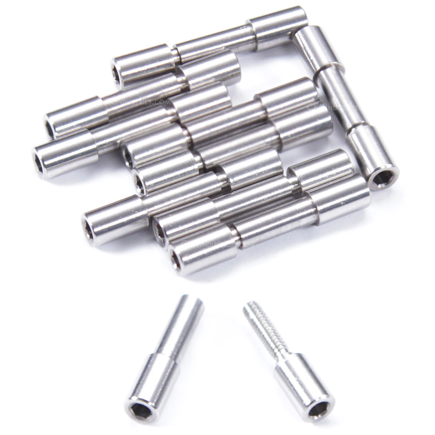 Corby Bolt Fastener - For Knife Handles - (.156HD X .120SD X .9L) - Stainless Steel - (10 Pk) 3 Corby Bolt Fastener - For Knife Handles - (.156HD X .120SD X .9L) - Stainless Steel - (10 Pk)