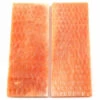 Bone Handle Scale Set - (Cobblestone Jigged) - (Stabilized) - (Coral) - (3.50 X 1.50 X 0.125) -Knife Kits Sales Shop CSBONE3515 SDC img1b 1500