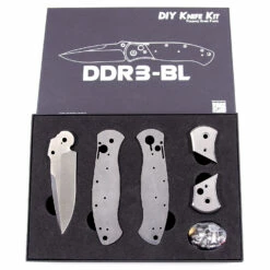 *DDR3-BL Combo Kit - DIY Parts Kit W/Canarywood Scales -Knife Kits Sales Shop DDR3BL box 1 1500 1