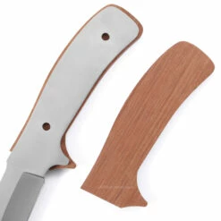*Drop Point Tactical Combo Knife Kit - DIY Blade Blank W/Mahogany Scales -Knife Kits Sales Shop DPTAC95 MAHOGANY K img4 1500