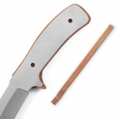 *Drop Point Tactical Combo Knife Kit - DIY Blade Blank W/Mahogany Scales -Knife Kits Sales Shop DPTAC95 MAHOGANY K img6 1500