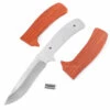 *Drop Point Tactical Combo Knife Kit - DIY Blade Blank W/Padauk Scales -Knife Kits Sales Shop DPTAC95 PADAUK K img1 1500