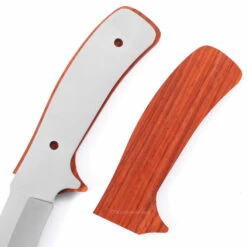 *Drop Point Tactical Combo Knife Kit - DIY Blade Blank W/Padauk Scales -Knife Kits Sales Shop DPTAC95 PADAUK K img4 1500