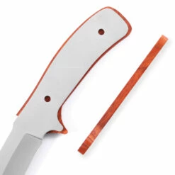 *Drop Point Tactical Combo Knife Kit - DIY Blade Blank W/Padauk Scales -Knife Kits Sales Shop DPTAC95 PADAUK K img6 1500