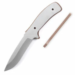 *Drop Point Tactical Combo Knife Kit - DIY Blade Blank W/Walnut Scales -Knife Kits Sales Shop DPTAC95 WALNUT K img5 1500