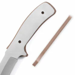 *Drop Point Tactical Combo Knife Kit - DIY Blade Blank W/Walnut Scales -Knife Kits Sales Shop DPTAC95 WALNUT K img6 1500