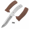 *Drop Point Tactical Combo Knife Kit - DIY Blade Blank W/Wenge Scales -Knife Kits Sales Shop DPTAC95 WENGE K img1 1500