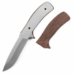 *Drop Point Tactical Combo Knife Kit - DIY Blade Blank W/Wenge Scales -Knife Kits Sales Shop DPTAC95 WENGE K img3 1500