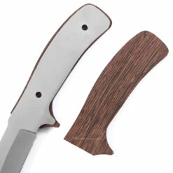 *Drop Point Tactical Combo Knife Kit - DIY Blade Blank W/Wenge Scales -Knife Kits Sales Shop DPTAC95 WENGE K img4 1500