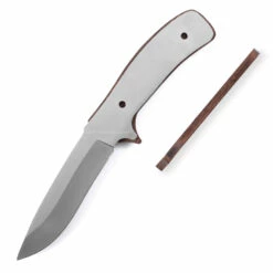 *Drop Point Tactical Combo Knife Kit - DIY Blade Blank W/Wenge Scales -Knife Kits Sales Shop DPTAC95 WENGE K img5 1500