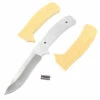 *Drop Point Tactical Combo Knife Kit - DIY Blade Blank W/Yellowheart Scales -Knife Kits Sales Shop DPTAC95 YLWHRT K img1 1500