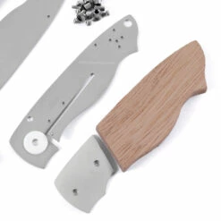 *EV4N1 - Gents Locking Liner Combo Kit - DIY Knife Kit W/Monkey Pod Scales -Knife Kits Sales Shop EV4N1 MONKPOD K img5 1500
