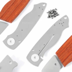 *EV4N1 - Gents Locking Liner Combo Kit - DIY Knife Kit W/Padauk Scales -Knife Kits Sales Shop EV4N1 PADAUK K img3 1500