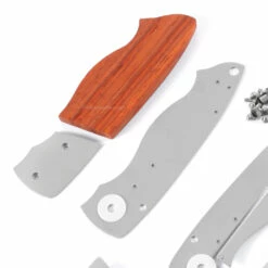 *EV4N1 - Gents Locking Liner Combo Kit - DIY Knife Kit W/Padauk Scales -Knife Kits Sales Shop EV4N1 PADAUK K img4 1500