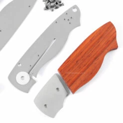*EV4N1 - Gents Locking Liner Combo Kit - DIY Knife Kit W/Padauk Scales -Knife Kits Sales Shop EV4N1 PADAUK K img5 1500