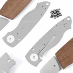 *EV4N1 - Gents Locking Liner Combo Kit - DIY Knife Kit W/Walnut Scales -Knife Kits Sales Shop EV4N1 WALNUT K img3 1500