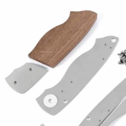 *EV4N1 - Gents Locking Liner Combo Kit - DIY Knife Kit W/Walnut Scales -Knife Kits Sales Shop EV4N1 WALNUT K img4 1500