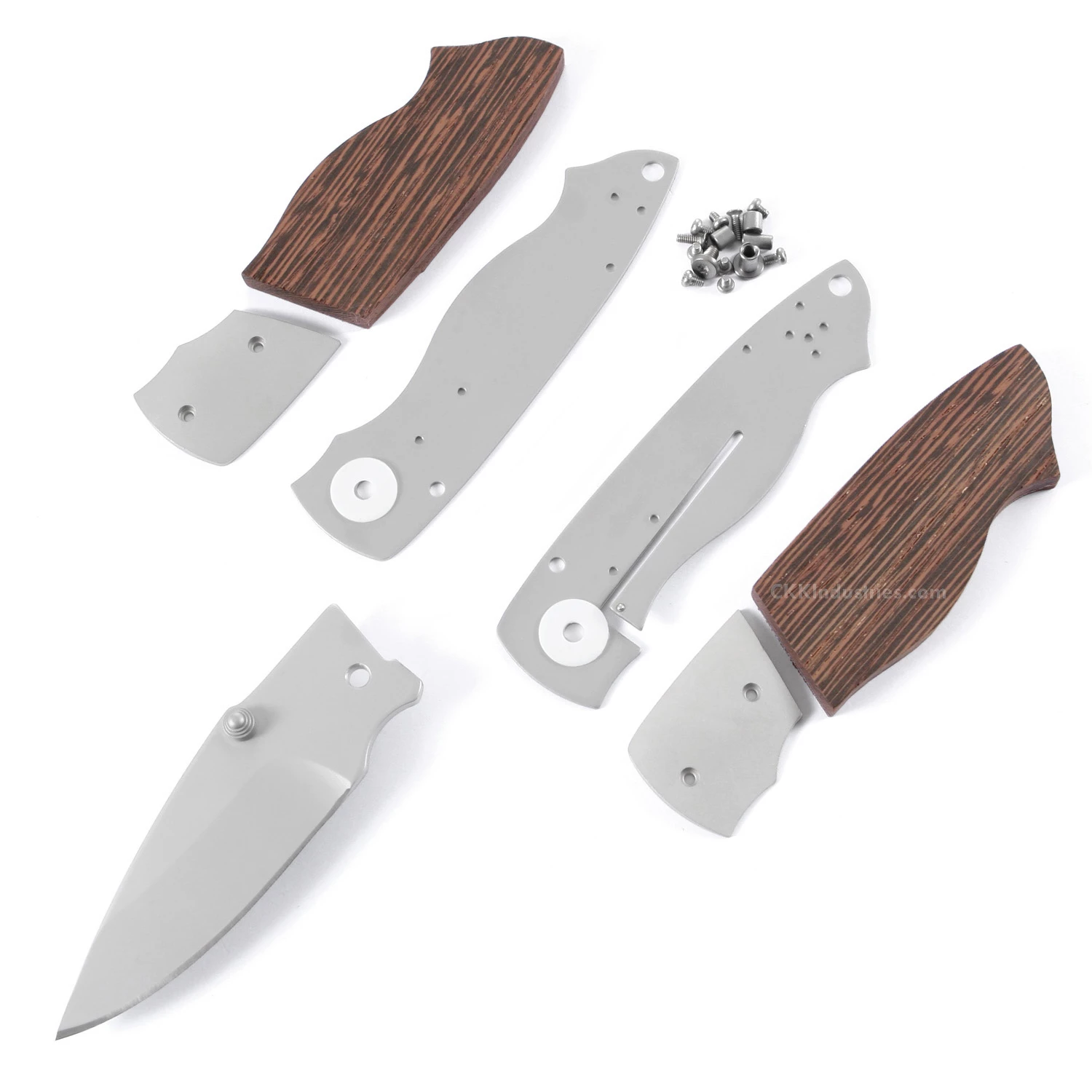 *EV4N1 - Gents Locking Liner Combo Kit - DIY Knife Kit W/Wenge Scales 3 *EV4N1 - Gents Locking Liner Combo Kit - DIY Knife Kit W/Wenge Scales