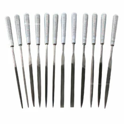 Needle File Set - W/handles - (12pc)