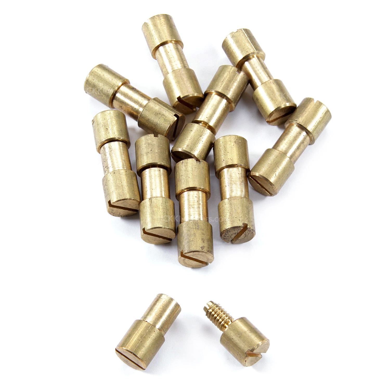 Corby Bolt Fastener - For Knife Handles - (.312HD X .250SD X .960L) - Brass - (10 Pk) 3 Corby Bolt Fastener - For Knife Handles - (.312HD X .250SD X .960L) - Brass - (10 Pk)