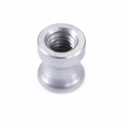 Tang Nut - Stainless Steel - (.390 D X .515 L) - 1/4-24 Thread - (Harvey Dean Design) - (10 Pk) -Knife Kits Sales Shop HDTNUT 1b 2 1500