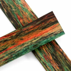 Chinaberry Wood - Handle Scale Set - (Stabilized) - (Dyed) - (6.0 X 1.5 X 0.25) -Knife Kits Sales Shop KCD CHINABERRY SCL DS 61525 img2 1500