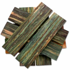 Chinaberry Wood - Handle Scale Set - (Stabilized) - (Dyed) - (6.0 X 1.5 X 0.25) -Knife Kits Sales Shop KCD CHINABERRY SCL DS 61525 img4 1500