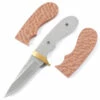 Utility Hunter Combo Knife Kit - DIY Blade Blank W/Brass Guard & Lacewood Scales -Knife Kits Sales Shop KCD KKBL016 H LACEWD img1 1500