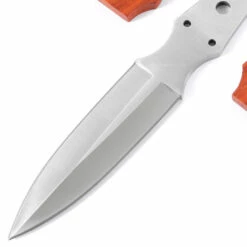 *Boot Dagger Fixed Blade Combo Knife Kit - DIY Blade Blank W/Padauk Scales & Pinstock -Knife Kits Sales Shop KK459BL PADAUK K img2 1500