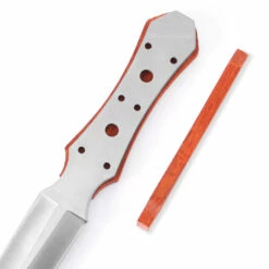*Boot Dagger Fixed Blade Combo Knife Kit - DIY Blade Blank W/Padauk Scales & Pinstock -Knife Kits Sales Shop KK459BL PADAUK K img6 1500