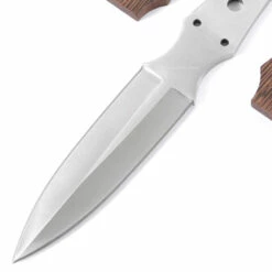 *Boot Dagger Fixed Blade Combo Knife Kit - DIY Blade Blank W/Wenge Scales & Pinstock -Knife Kits Sales Shop KK459BL WENGE K img2 1500