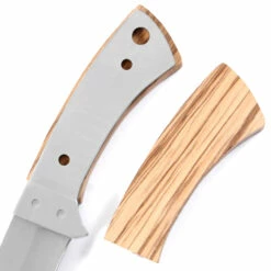 *Boot Skinner - DIY Knife Kit W/Zebrawood Handle Scales (pre-machined) -Knife Kits Sales Shop KK465BL ZEBRAWD K img4 1500